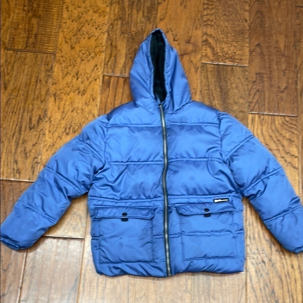 Xtreme Royal Blue Quilted Puffer Jacket with Hood